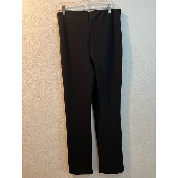 Women’s new H&M black flared slit hem leggings size large L - Picture 2 of 8